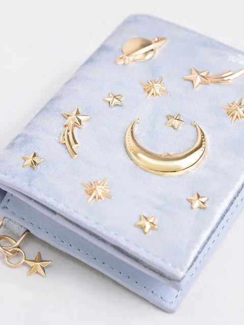 Velvet Embellished Card Holder